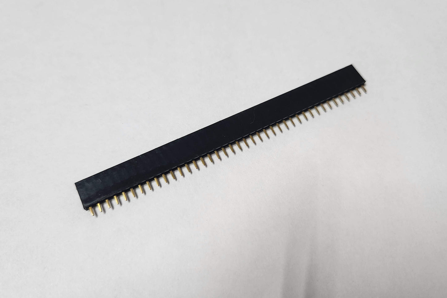 Straight Single Row 40 Pin 0.1 Inch (2.54mm) Brass-Leg Female Header Connector - Pack of 80 pcs