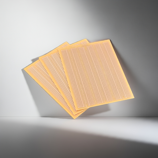 General Purpose PCB Breadboard – FR2 (Set of 5) (120mm x 165mm) – with holes