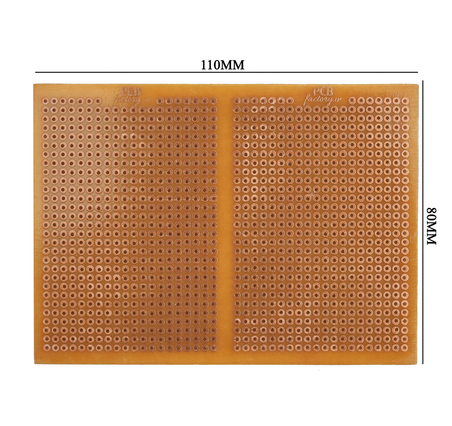 General Purpose PCB Breadboard - FR2 (Set of 20) - 110mm x 80mm & 140mm x 90mm - with Holes