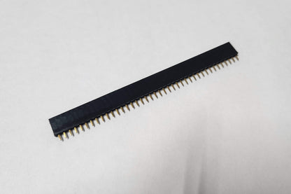Straight Single Row 40 Pin 0.1 Inch (2.54mm) Brass-Leg Female Header Connector - Pack of 80 pcs
