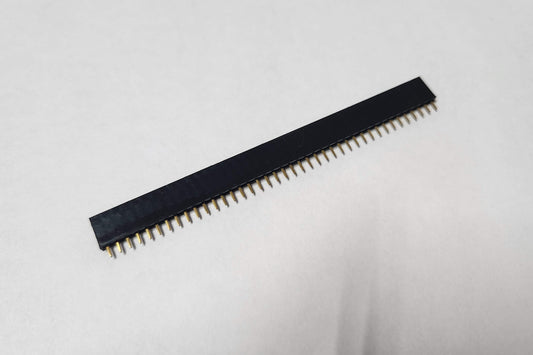 Straight Single Row 40 Pin 0.1 Inch (2.54mm) Brass-Leg Female Header Connector - Pack of 80 pcs