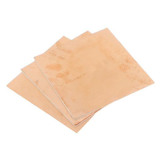 0.8 mm Thin DOUBLE Side Copper Clad Laminate Circuit Board 5 X 5 Inch (FR4 Glass Epoxy PCB) - 4 Units