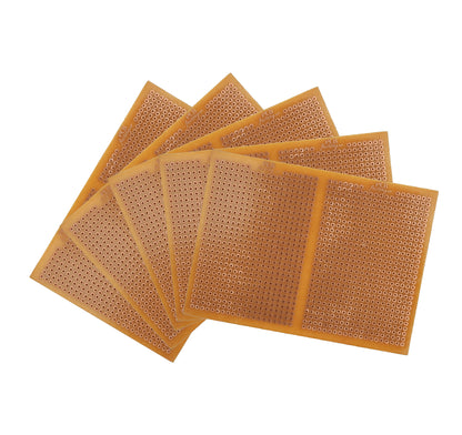 General Purpose PCB Breadboard - FR2 (Set of 20) - 110mm x 80mm & 140mm x 90mm - with Holes