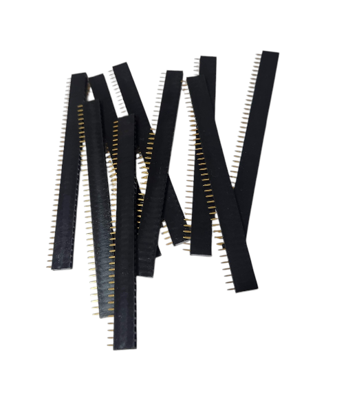 Combo - General Purpose PCB Breadboard – FR2 Phenolic - Set of 5 - 140mmx90mm – with holes plus Male & Female Berg Strips - 5 pcs each