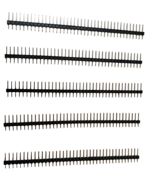 Combo - General Purpose PCB Breadboard – FR2 Phenolic - Set of 5 - 140mmx90mm – with holes plus Male & Female Berg Strips - 5 pcs each