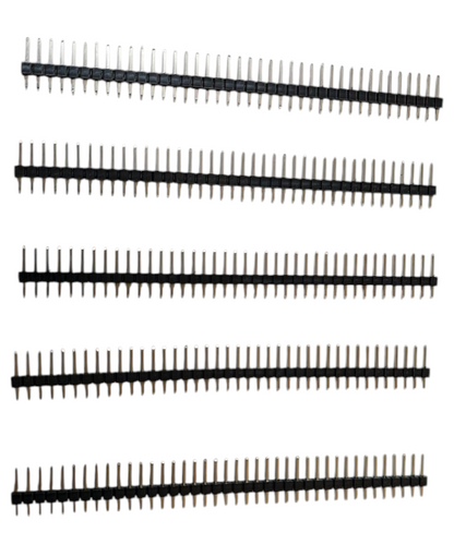 Combo - General Purpose PCB Breadboard – FR2 Phenolic - Set of 5 - 140mmx90mm – with holes plus Male & Female Berg Strips - 5 pcs each